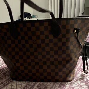Louis Vuitton Damier Ebene Neverfull MM Tote